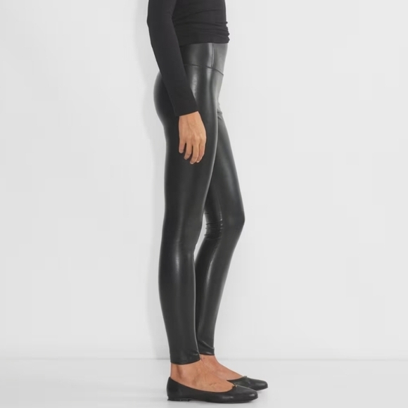 Aritzia Wilfred Japanese Un-real leather Daria pants SZ S NWOT - Picture 3 of 11